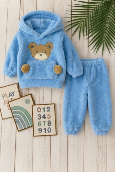 Superbaby Set pufos hanorac si pantaloni Welsoft