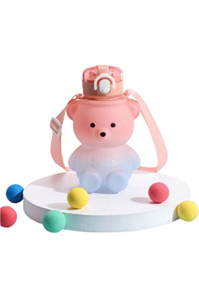 KTT Teddy Bear Water Bottle with Straw ml Stylishly Designed Functional Product