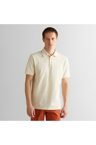 Gant Erkek Krem Regular Fit Polo
