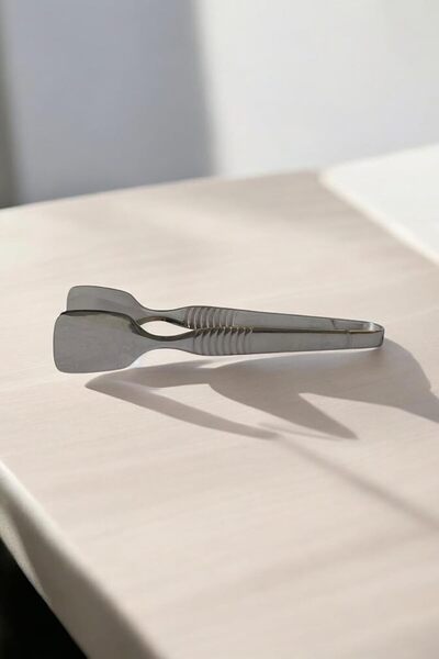 Hype Store Striped steel sugar tongs model-18/10