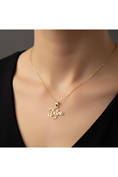 TabiTela 8 ayar altın kolye ucu Defne GM9346 0.5 gr