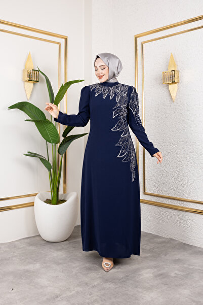 Elif Artar Zehra abiye lacivert