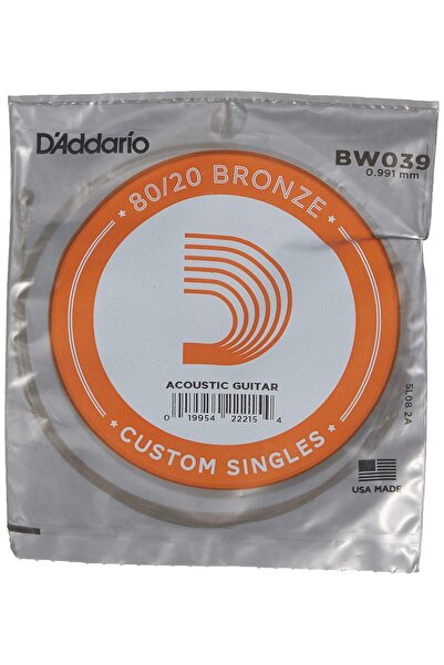 Hype Store D'Addario Bw039 سلسلة صوتية فردية، 80/20 جرح برونزي، 039، (La) Pak
