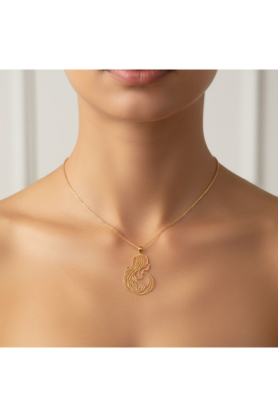 TabiTela 8 ayar altın kolye ucu Başak GM8411 0.5 gr