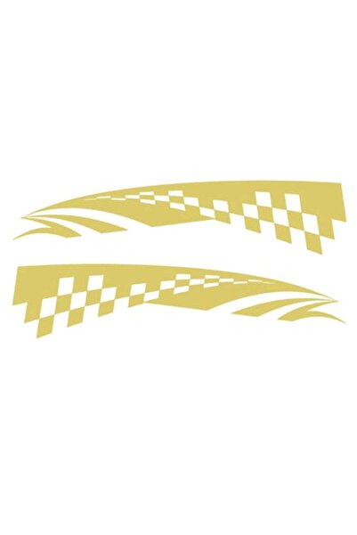 Oracal 651 Set 2 Stickere auto, 50x11cm, auriu