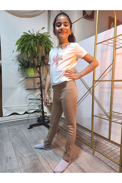 Şimo Butik Κοριτσίστικα κολάν χειμερινά βαμβακερά επένδυση fleece ελαστική μέ...