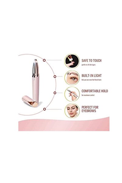 Hope Electric Eyebrow Trimmer Epilator with Light for Women