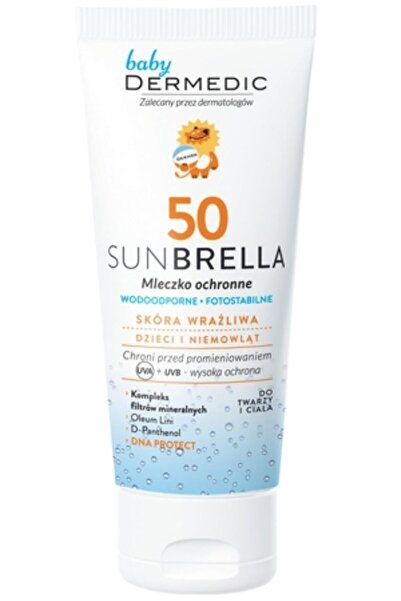 Genel Markalar DERMEDIC SUNBRELLA ÇOCUKLAR VE BEBEKLER İÇİN GÜNEŞ KORUYUCU KREM SPF 50+ 50ML