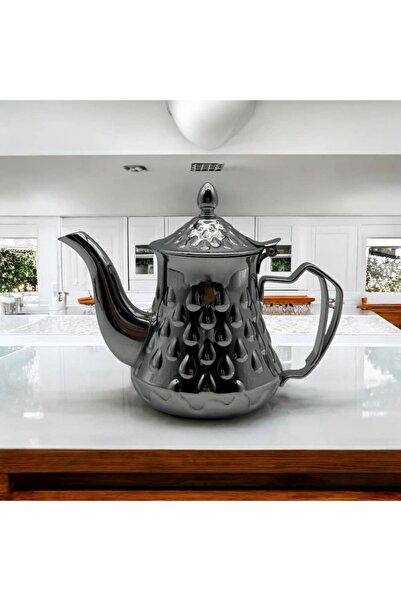 cc bin shihon Luxury stainless steel teapot/pot set, silver inlaid, rust-resistant, 3 pieces, various sizes: 800/1200/1600ml
