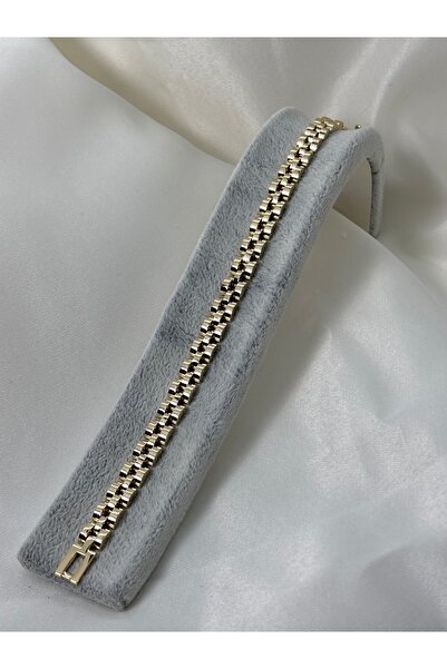 Uzak Işıklar Steel Bracelet Cord Model with Clip Gold