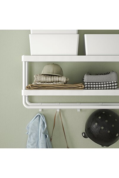 IKEA MACKAPÄR Hat and coat rack, white, 78 cm