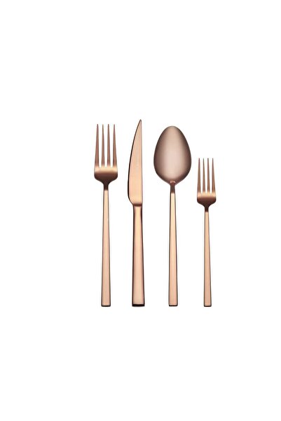 Hype Store Lora Rosagold 24 Piece Fork Spoon Knife Set