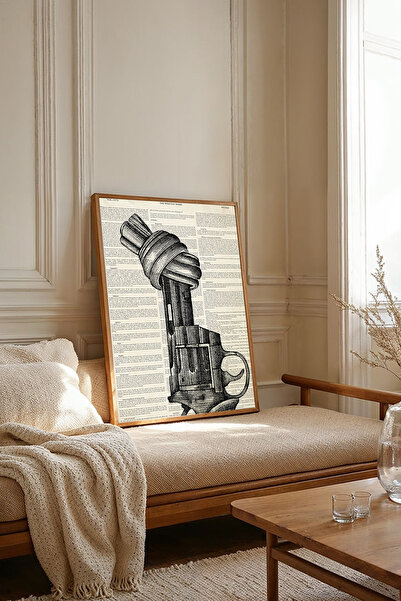 Dekorsiahome Τραπέζι σαλονιού κουζίνας με ξύλινο πλαίσιο μονοκόμματο TK1878