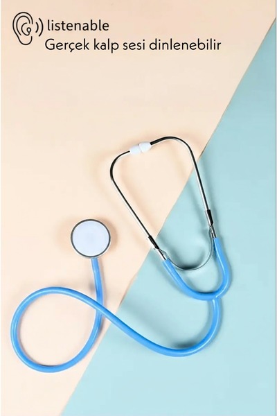 Generic Kutulu Ahşap Doktor ve Dişçi Seti – Montessori Waldorf stil meslek seti, Doğal ahşap eğitici oyuncak