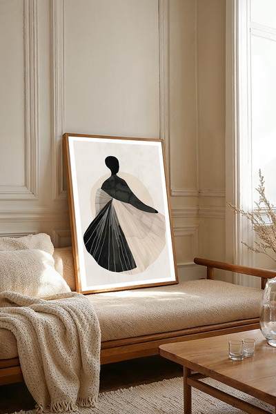 Dekorsiahome Masa dintr-o bucată cu cadru din lemn pentru sufragerie, sufrage...