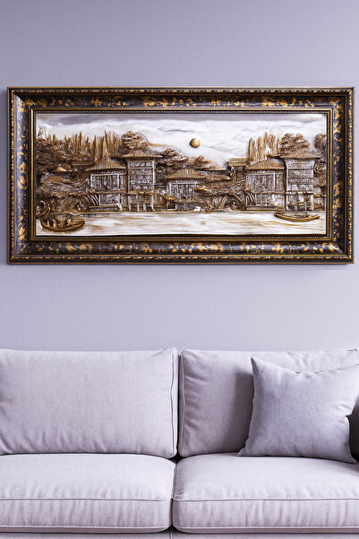 TCR Lüks Kabartma Dokulu Yalı Evi Manzarası