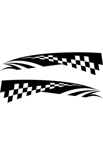 Oracal 651 Set 2 Stickere auto, 50x11cm, negru