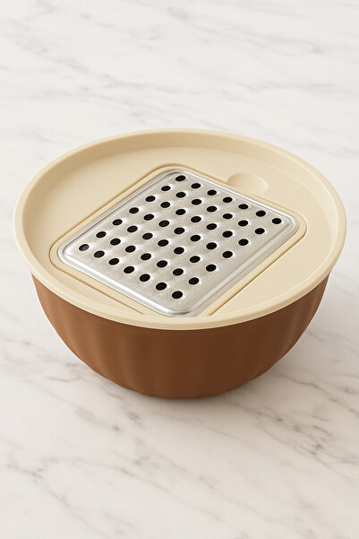 Marsilyan 4 قطع من أوعية الخلط والتخزين مع مبشرة سعة 2.5 لتر