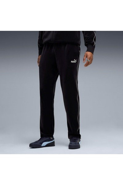 Puma ESS Elevated Velour Pants 689117 Kadife Erkek Eşofman Altı LACİVERT