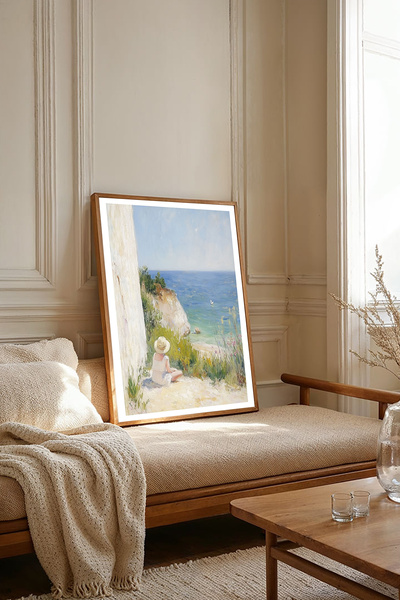 Dekorsiahome Tek Parça Ahşap Çerçeveli Oturma Odası Salon Mutfak Tablosu TK1897