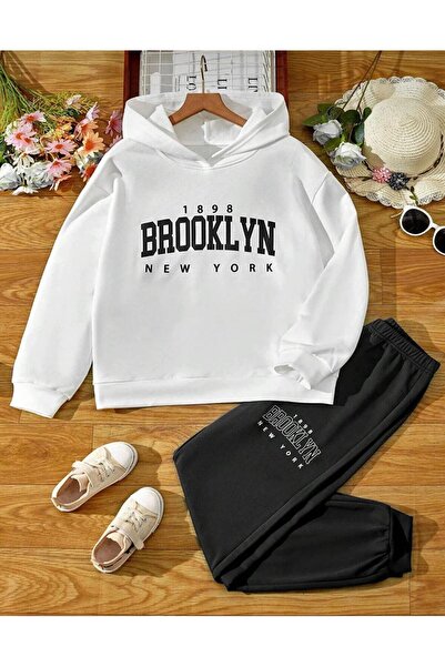 No Plan ДІВЧАТКО/ХЛОПЧИК БРУКЛІН, НЬЮ-ЙОРК, ТРЕНІРОВОЧНИЙ КОМПЛЕКТ З КАПЮШОНО...