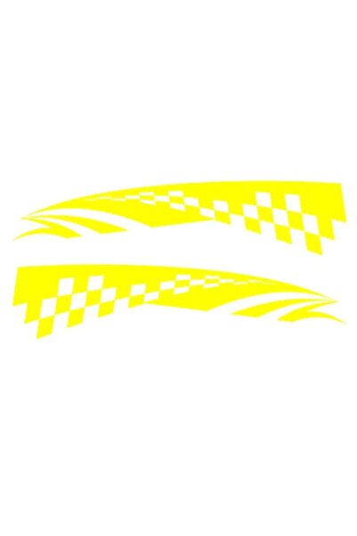 Oracal 651 Set 2 Stickere auto, 50x11cm, galben