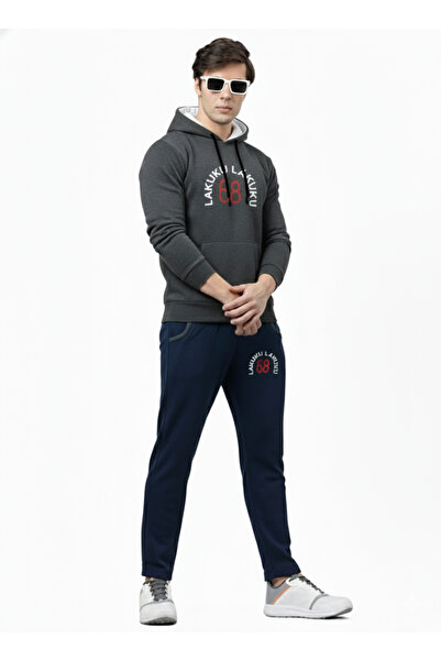 STITCH by MH Men's "LAKUKU 68" Premium Fleece Hoodie & Cargo Jogger Set .17 years / Chest 36"