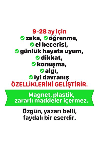 Adeda Yayınları 1 Yaş Gelişimsel Aktivite Seti
