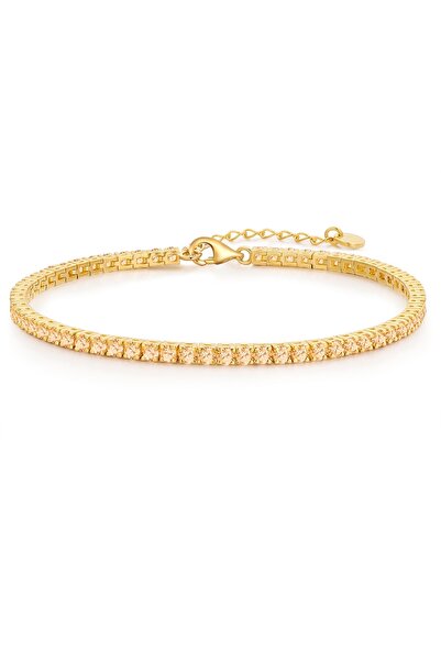 Glanzstücke München Silberarmband Armband Sterling Silber gelbgold Zirkonia a...