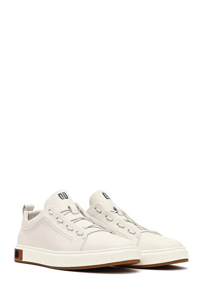 Derimod Erkek Beyaz Bağcıklı Deri Sneaker 25WFD693418