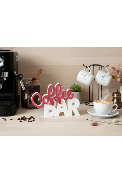 craftopya Coffee Bar Dekoratif Biblo - Kahve Köşelerine Özel Dekor