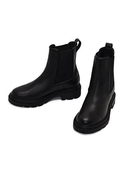 Derimod Kadın Siyah Deri Chelsea Bot 25WFD162818