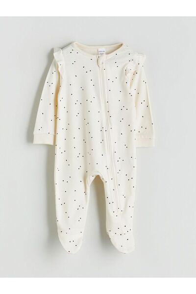 LC Waikiki Lcw Baby Crew Neck Polka Dot Baby Girl Romper