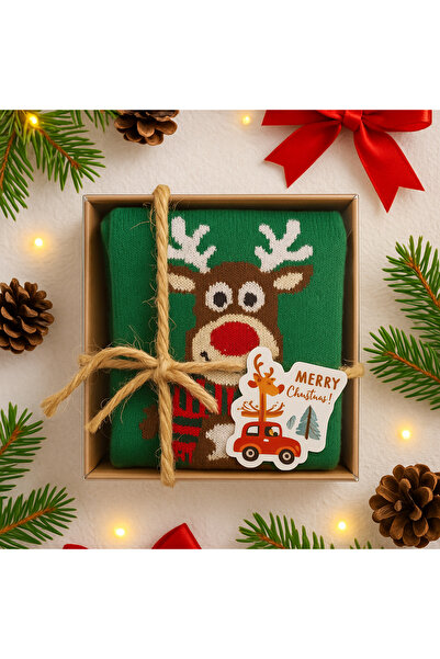 ALASEREN Коледен подарък в кутия от ацетат – цветни зимни чорапи в стилна опаковка 🎁