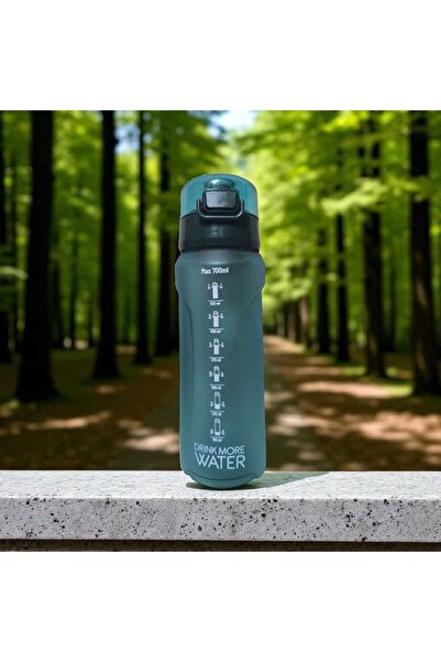A&A زجاجة مياه تحفيزية كبيرة الحجم 700 مل بغطاء مانع للتسرب، زجاجة مياه، قارو...