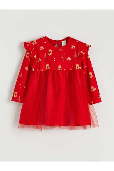 LC Waikiki Lcw Baby Crew Neck Baby Girl Tutu Dress