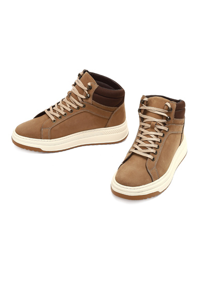 Derimod Ανδρικές αθλητικές μπότες με κορδόνια με χοντρή σόλα από δέρμα Nubuck 25WFD6602V3