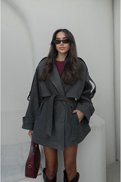 Havoş Gray Rebello Belted Cashmere Coat