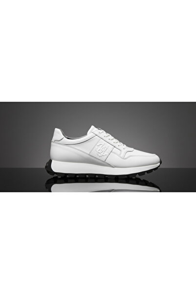 Growish Gr0426 Genuine Leather Inside and Out Double Color Long Lightweight Eva Sole Fitness Running White Sports Shoes