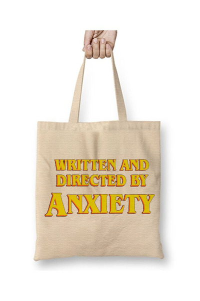 Toyaso Γράφτηκε και σκηνοθετήθηκε από την Anxiety White Tote Bag Τσάντα αγορώ...