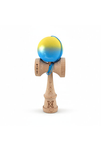 Berbis Kendama X Rubber Grip Originala - Cupe Mari - Jucarie din Lemn, 18 cm,...
