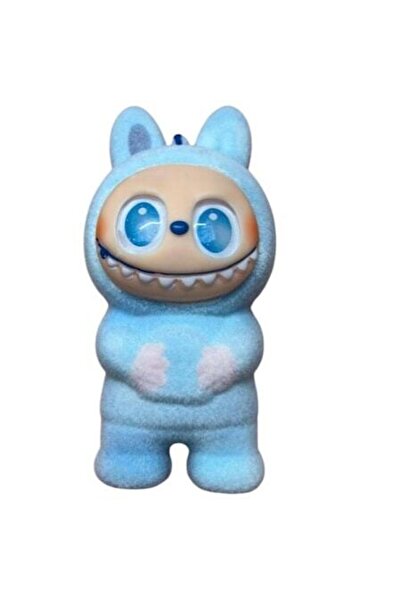 OEM Labubu Squishy Figurine - Interactive Soft Sponge Toy, Blue, 15 cm