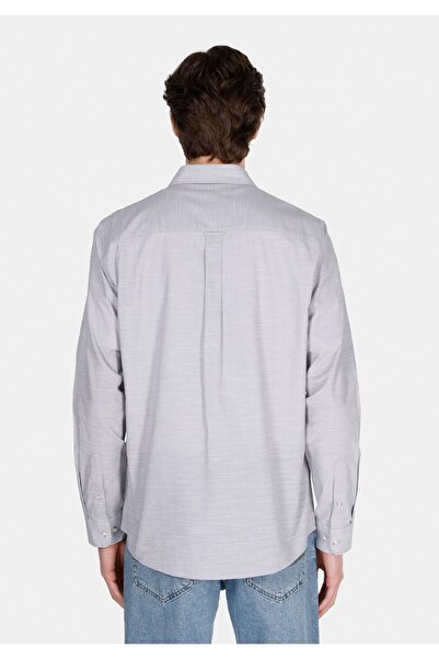 Colin's Сорочка прямого крою з прямим коміром, довгими рукавами та камінням для чоловіків