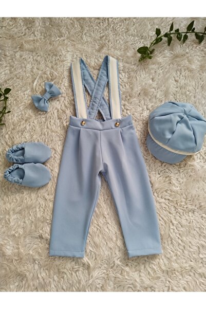 AgTasarım Mavi Doğum Günü Konsept Salopet Takımı