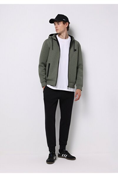 Colin's Slim Fit Mid Waist Straight Men's Black Sweatpants