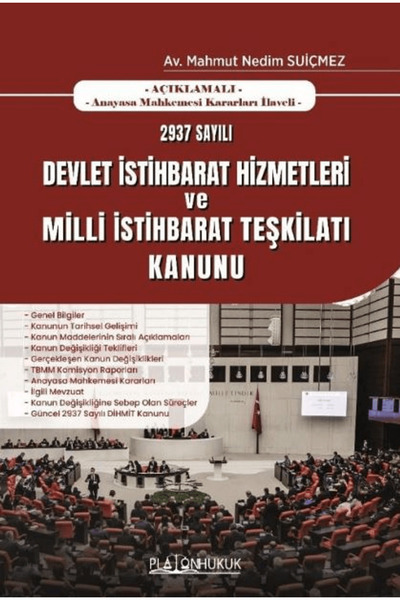 Platon Hukuk 2937 Sayılı Devlet İstihbarat Hizmetleri ve Milli İstihbarat Teş...