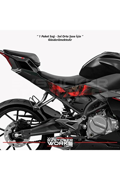 ARONA CFMOTO 250SR Orta Şase Kaplama Punisher Desen Sticker