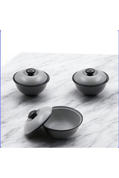 LANDREEN Small 14cm soup bowl/pot made of premium melamine, break and crack resistant, set of 3