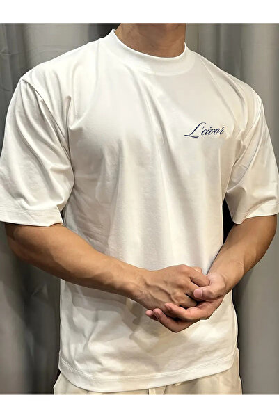 l'eivor Men's Oversized Premium 100% Cotton T-Shirt