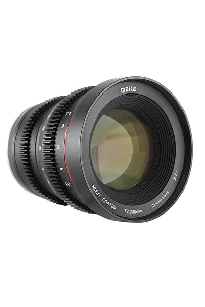 Meike Obiectiv cinematografic manual cu diafragmă mare de 85 mm T2.2 pentru m...